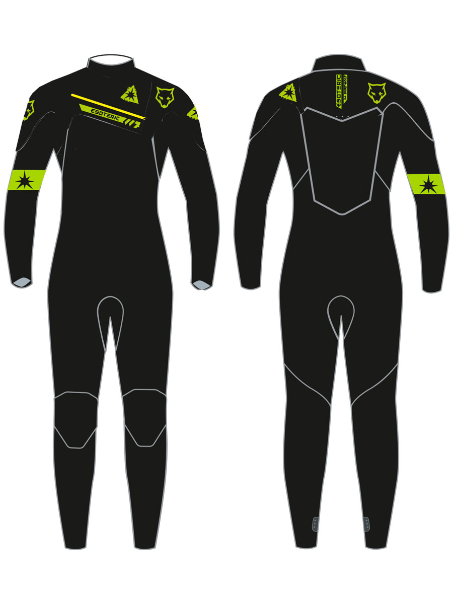 Гидрокостюм Esoteric SurfWolf 5/4 Front Zip