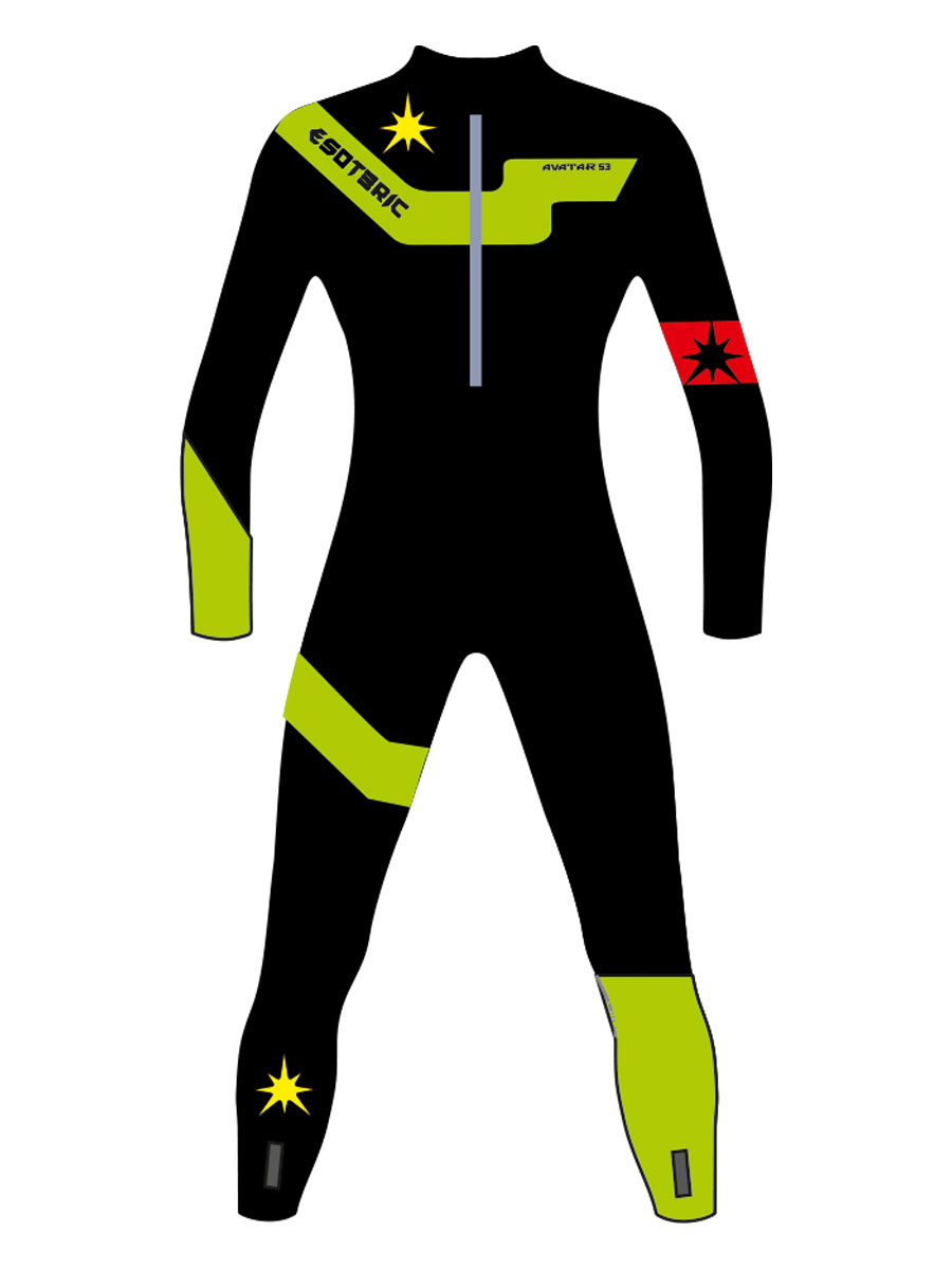 Гидрокостюм Esoteric Avatar II 3/2  Green/Red