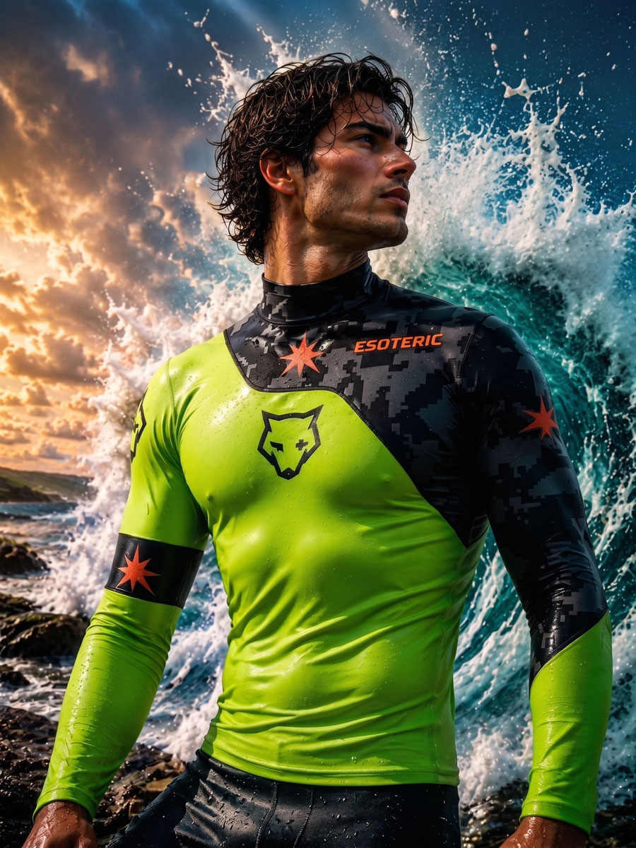 Гидромайка Esoteric Rushguard SurfWolf