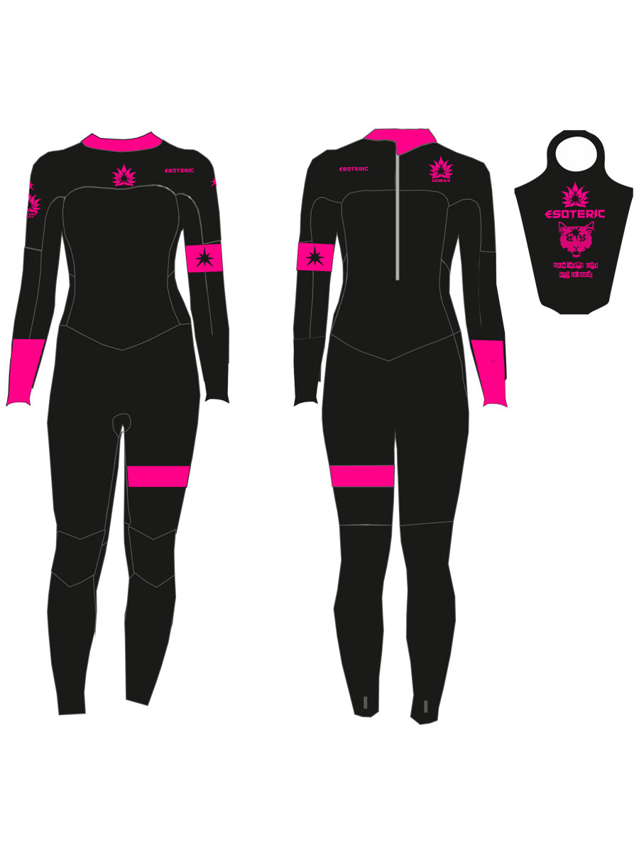 Гидрокостюм Esoteric Lotus 5/3  Black/Pink