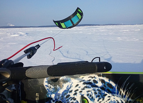 Предварительный обзор кайтсноуборда Шаман, СС Турбин 13м и трапеции Райдэнжин 