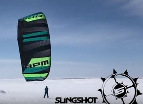 Видео-Обзор кайта SLINGSHOT RPM 2018 тесты в Тундре (Snowkiteworld)