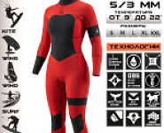 Гидрокостюм Esoteric Lotus 5/3 Red/Black